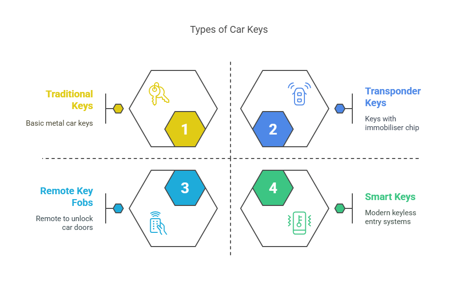 Identify the Type of Car Key You've Lost 🚗🔍 visual selection