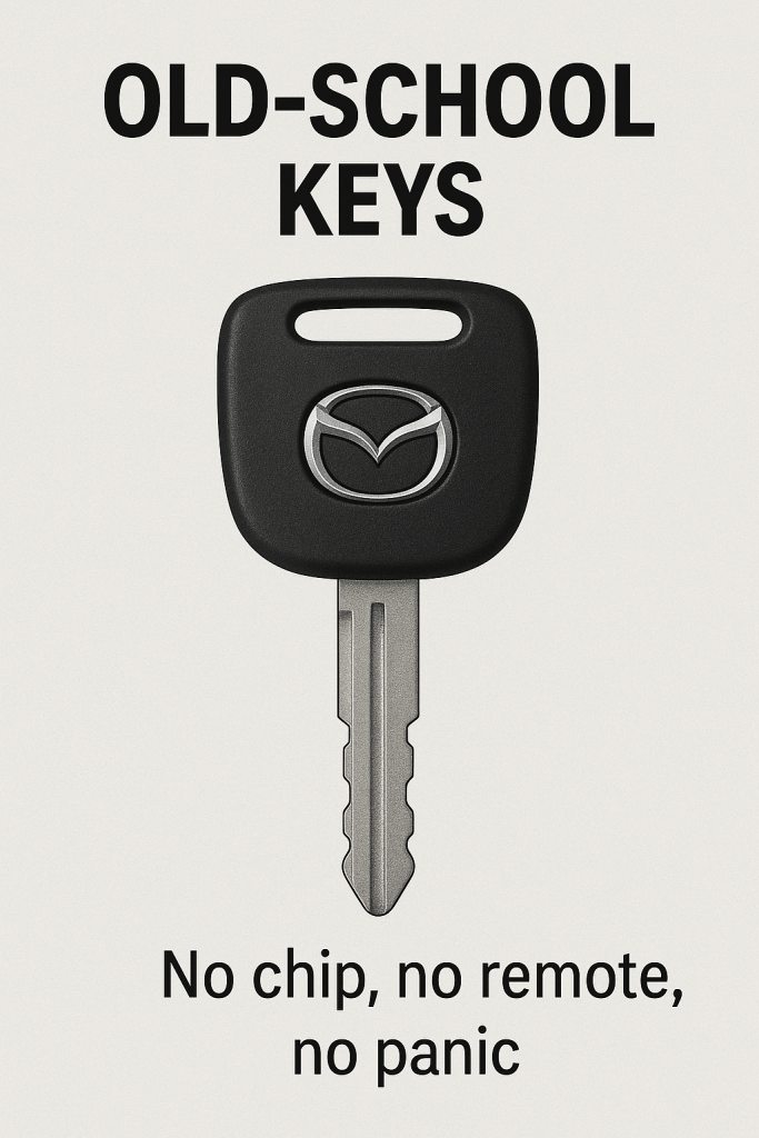 Mazda Key old school key