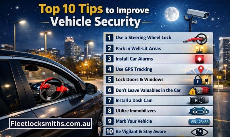 Top 10 Tips to Improve Vehicle Security