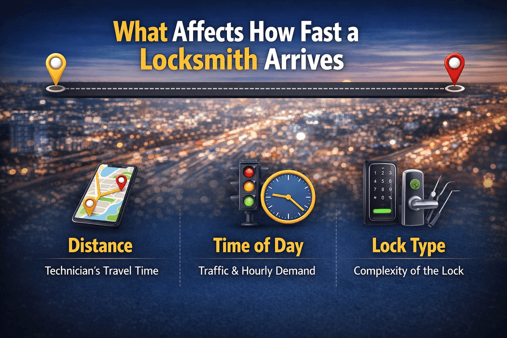What Affects How Fast a Locksmith Arrives